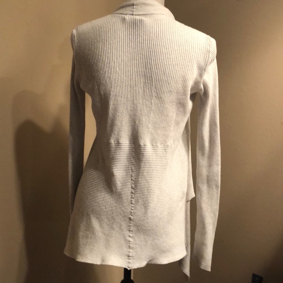 Cotton by Autumn Cashmere High-Low Cardigan Size M - Picture 3 of 6